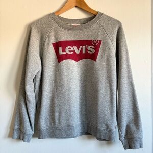 Levi's Classic Gray Crewneck Sweatshirt